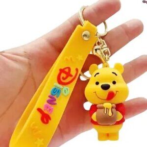NEW Disney Winnie The Pooh Wristlet Keychain